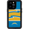 NFL Los Angeles Chargers Zone Block iPhone 15 Pro Waterproof Case